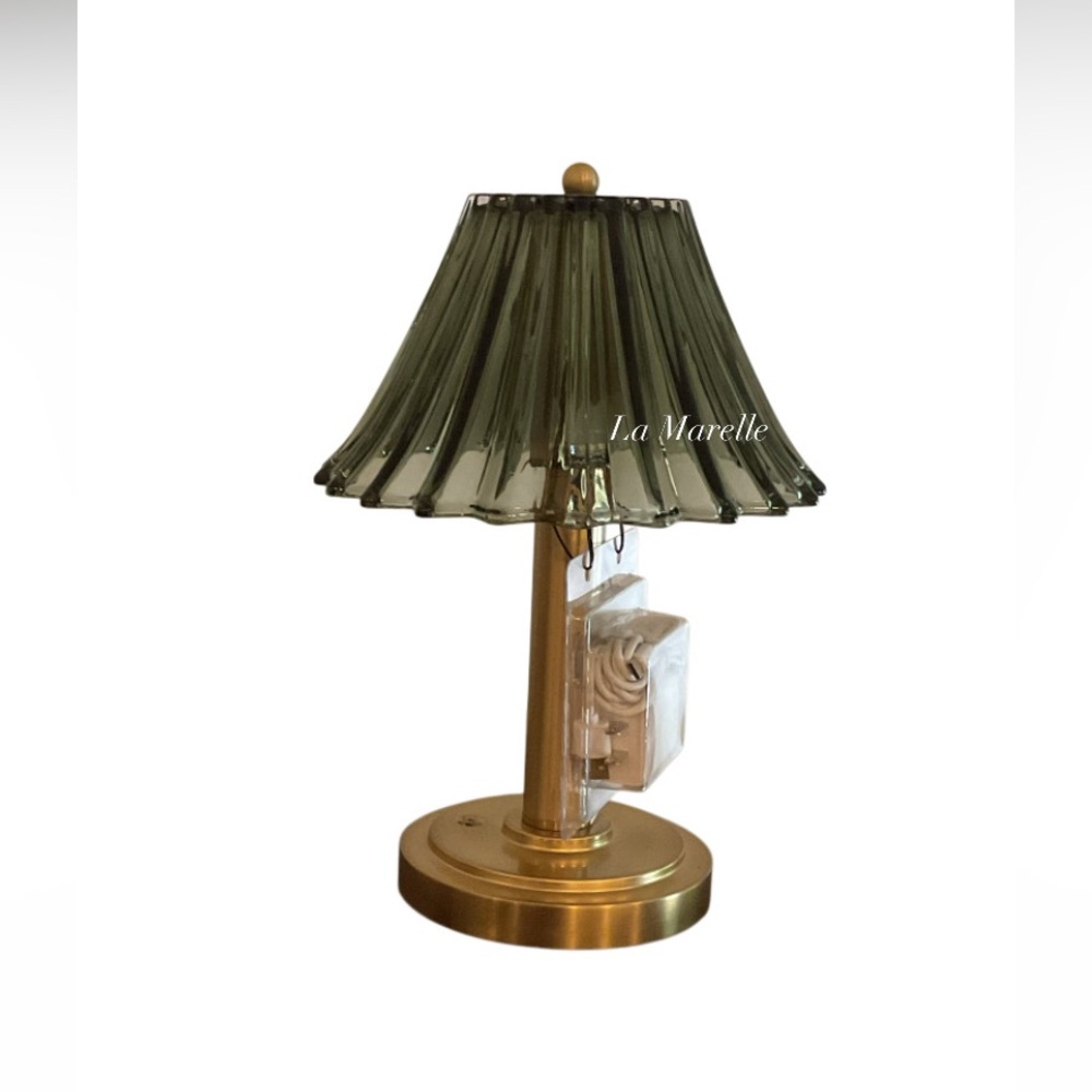 Glass Shade Table Lamp Green - Hearth & Hand™ with Magnolia - Picture 10 of 10